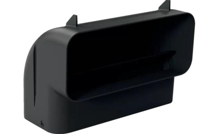 Аксесоар Bosch HEZ9VDSB3, Flat duct, vertical M 90° bow (from on 65cm worktop depth)
