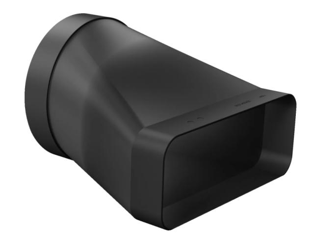 Аксесоар Bosch HEZ9VDSI0, Adapter duct, round-flat 150mm