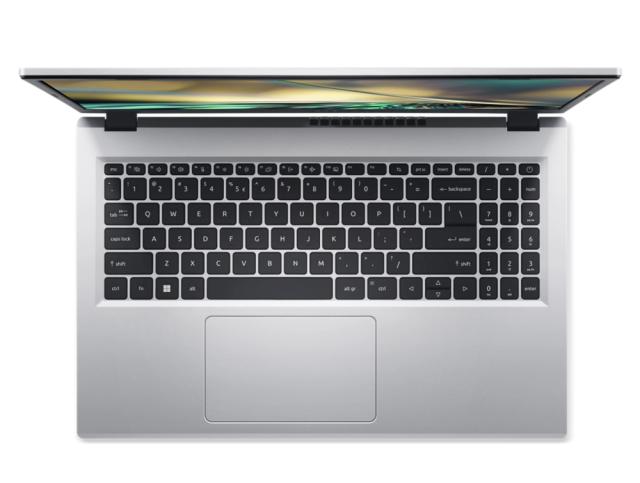 Лаптоп Acer Aspire 3, A315-24P-R1PN, AMD Ryzen 5 7520U (2.8GHz up to 4.30GHz, 4MB), 15.6" FHD IPS (1920x1080) AG, HD Cam, 8GB LPDDR5, 512GB SSD PCIe, Radeon 610M Graphics, HD Cam + Mic, 802.11AX, BT 5.2, Linux, Silver
