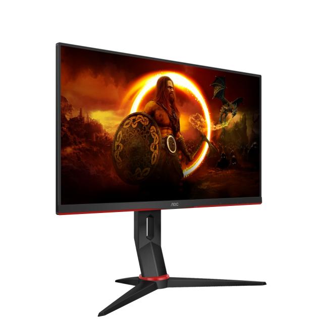 Монитор AOC 24G2ZU/BK, 23.8" IPS WLED, 1920x1080@240Hz, 1ms GtG, 0.5ms MPRT, 350cd m/2, 1000:1, DCR 80M:1, FreeSync Premium, FlickerFree, Low Blue Light, 2Wx2, Tilt, Height Adjust, Pivot, Swivel, 2xHDMI, DP, USB hub