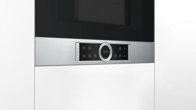 Микровълнова печка Bosch BFL634GS1, Built-in microwave, left opening, inox