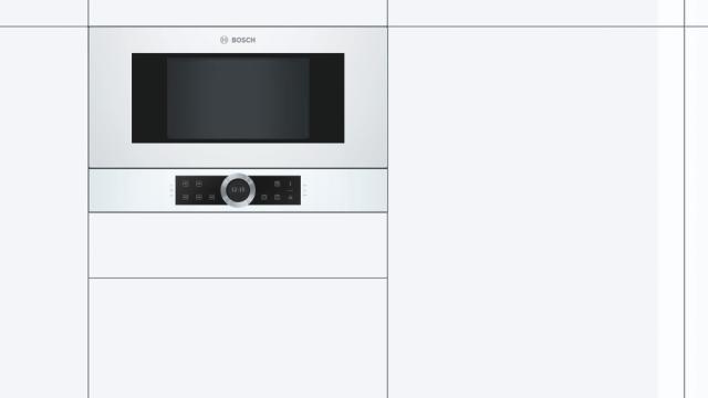 Микровълнова печка Bosch BFL634GW1, Built-in microwave, left opening, white