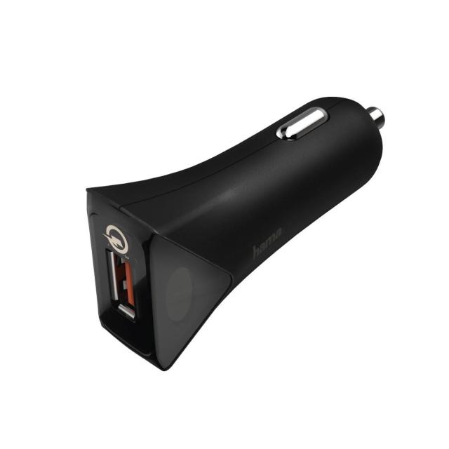 Зарядно за кола HAMA Qualcomm® Quick Charge™ 3.0 178239, USB-A Черно,3А