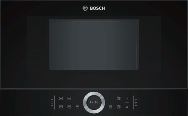 Микровълнова печка Bosch BFL634GB1, Built-in microwave, left opening, black