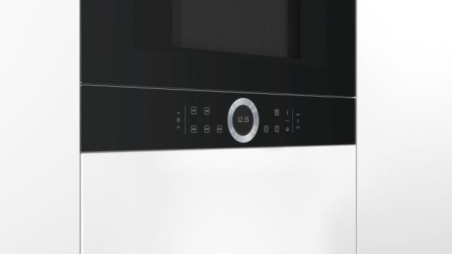 Микровълнова печка Bosch BFL634GB1, Built-in microwave, left opening, black