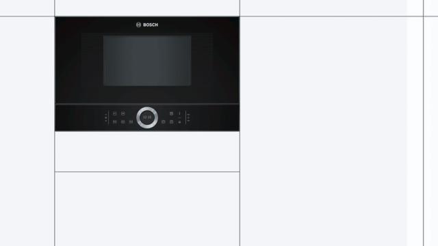 Микровълнова печка Bosch BFL634GB1, Built-in microwave, left opening, black