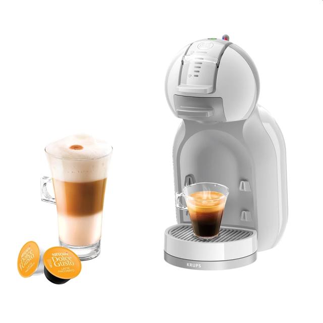 Кафемашина Krups KP120131, Dolce Gusto MINI ME, Espresso machine, 1500W, 0.8l, 15 bar, artic grey & white