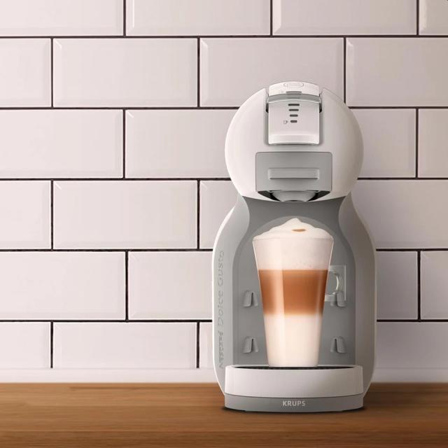 Кафемашина Krups KP120131, Dolce Gusto MINI ME, Espresso machine, 1500W, 0.8l, 15 bar, artic grey & white