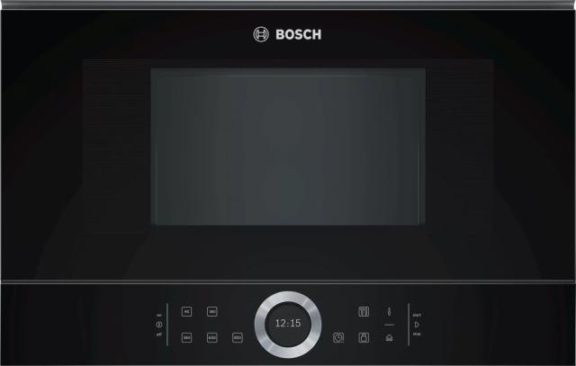 Микровълнова печка Bosch BFR634GB1 Built-in microwave, 21l, AutoPilot 7, LED light, right hinge, 2,5“-TFT, black