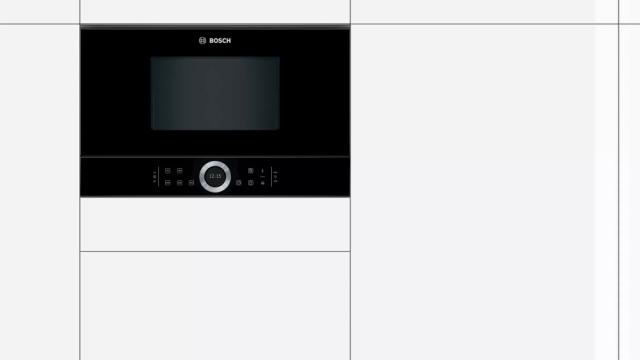 Микровълнова печка Bosch BFR634GB1 Built-in microwave, 21l, AutoPilot 7, LED light, right hinge, 2,5“-TFT, black
