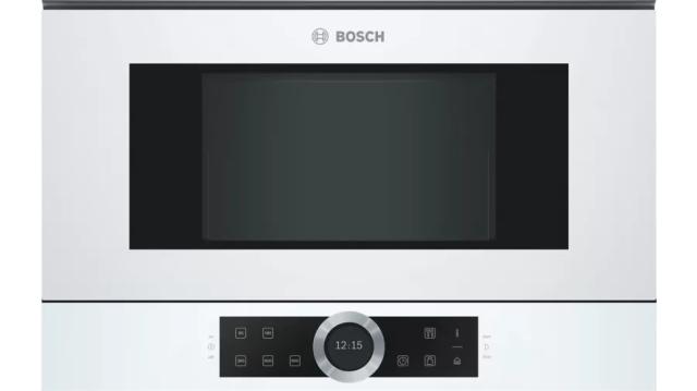 Микровълнова печка Bosch BFR634GW1 Built-in microwave, 21l, AutoPilot 7, LED light, right hinge, 2,5“-TFT, white