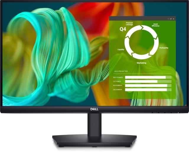 Монитор Dell E2424HS, 23.8" Wide LED Anti-Glare, VA Panel, 5ms, 3000:1, 250 cd/m2, 1920x1080 Full HD, HDMI, VGA, DisplayPort, ComfortView, Speakers, Height, Swivel,Tilt, Black
