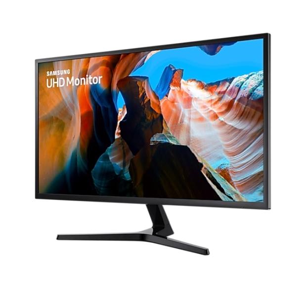 Монитор Samsung U32J590U 32", UHD VA, FLAT, 4ms, 3840x2160, FreeSync, DP 1.2, 2xHDMI 2.0, 250cd/m2, 178°/178°, Tilt, Dark Blue Gray