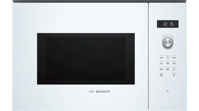 Микровълнова печка Bosch BFL554MW0 SER6; Comfort; Built-in microwave, 25l, AutoPilot 7, LED light, left hinge, white