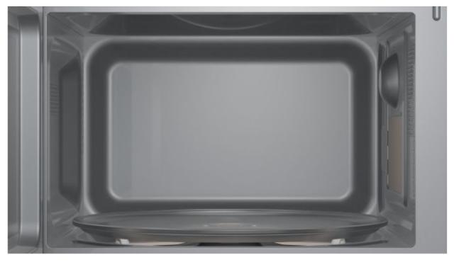 Микровълнова печка Bosch FFL020MS2, SER2, Freestanding microwave, 800 W, 20 l, Number of power levels 5, 27 cm glass rotating plate, Stainless steel