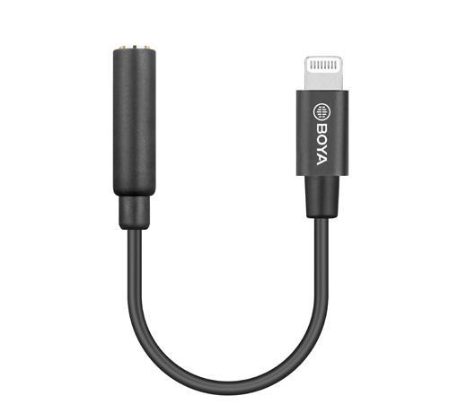 Адаптер BOYA 3.5mm TRRS женски към Lightning мъжки