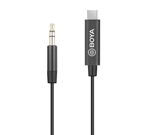 Адаптер BOYA 3.5mm TRS мъжки към USB-C мъжки