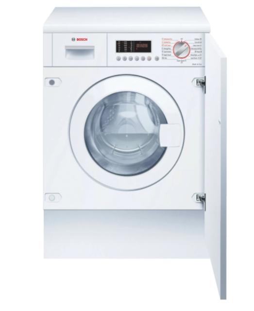 Пералня със сушилня Bosch WKD28542EU SER6 Built-in Washer-dryer 7/4kg., E, 1400 rpm, display, 57/74/60dB, Fluff-removal cycle, drum 52l, Aquastop