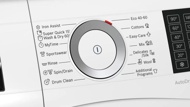 Пералня със сушилня Bosch WDU8H541EU SER6 Washer-dryer, E, 10/6kg, 1400 rpm, waveDrum, 45/70/60dB, 150l W+D, Aquastop, HC, chrome blackgray door