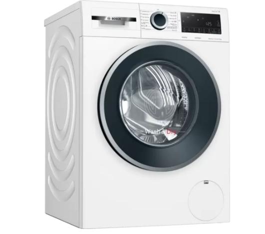 Пералня със сушилня Bosch WNG254U0BY SER6 Washing machine with dryer 10/6 kg, 1400 rpm, Energy efficiency E (only washing C), Spin efficiency B, AntiStain, EcoSilence Drive, Wash & Dry 60 min, Noise level 69 dB, Drum volume 70 l, White