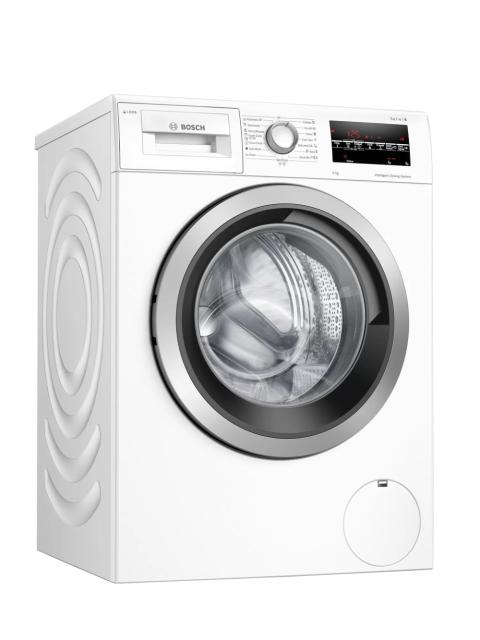 Пералня Bosch WAU28S60BY SER6 Washing machine 9kg, 1400 rpm, iDOS 2.0 fixed softener tank, 49/73dB, silver-black grey door