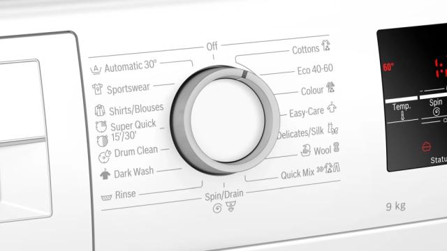 Пералня Bosch WAU28S60BY SER6 Washing machine 9kg, 1400 rpm, iDOS 2.0 fixed softener tank, 49/73dB, silver-black grey door