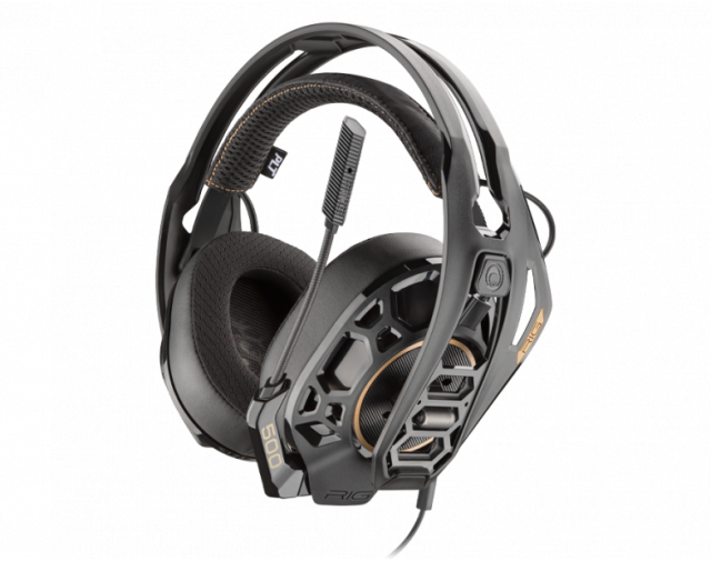 Геймърски слушалки Plantronics RIG 500 PRO HA, Микрофон, Златист