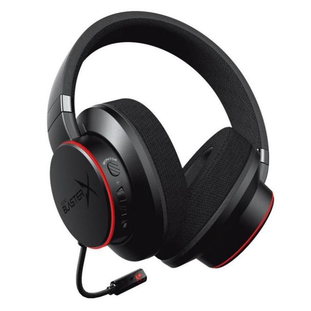 Слушалки с микрофон CREATIVE SoundblasterX H6, 7.1 Virtual Surround Sound, Aurora Reactive RGB, Черен