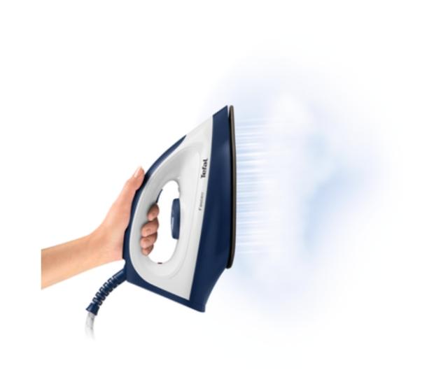 Парогенератор Tefal SV6040E0, Fasteo blue, non boiler -  manual - 5,2 bars - 100g/min - steam boost 180g/min - anticalc cartridge - ceramic soleplate - water tank 1,2L -  eco - lock system
