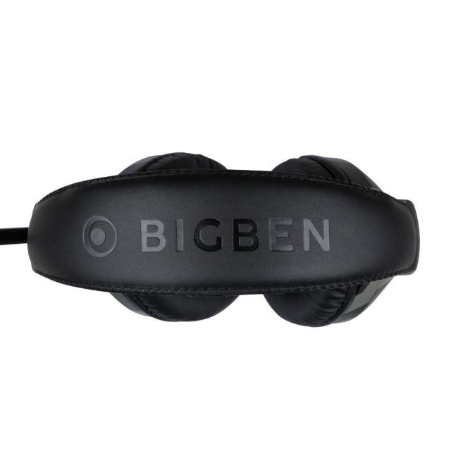 Геймърски слушалки Nacon Bigben Stereo Gaming Headset V1, Микрофон, Камуфлажно зелено