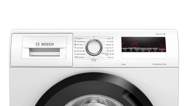 Пералня Bosch WAN28262BY SER4 Washing machine 8kg, 1400 rpm, 52/74db, black-black grey door, Water Plus