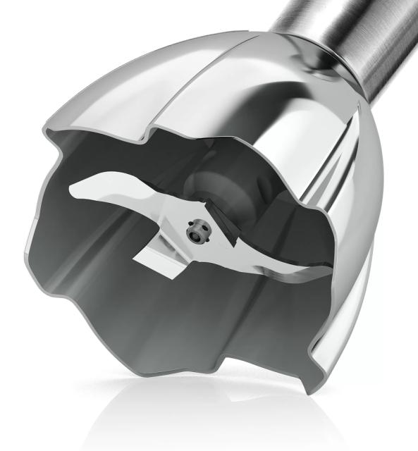 Пасатор Bosch MS8CM6120, Blender, MaxoMixx, 1000 W, 12-speed, turbo button, Included mixing jug with scale and lid & mini chopper, Stainless steel