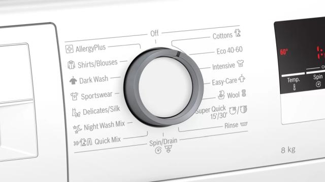 Пералня Bosch WAN24263BY SER4 Washing machine 8kg, 1200 rpm, 52/76dB, black-black grey door, Water Plus