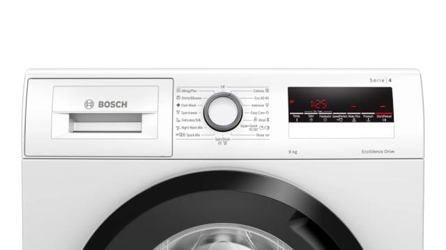 Пералня Bosch WAN24263BY SER4 Washing machine 8kg, 1200 rpm, 52/76dB, black-black grey door, Water Plus