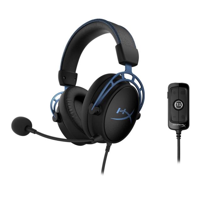 Геймърски слушалки HyperX Cloud Alpha, S 7.1, Син