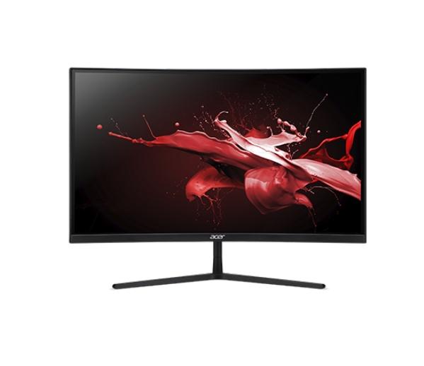 Монитор Acer Nitro EI242QRPbiipx, 23.6''  Curved 1200R VA, ZeroFrame, FreeSync, Flicker-Less, Support PIP/PBP, 1ms(VRB),100M:1, 250 nits, 1920x1080 FHD, 144Hz, 2xHDMI, DP, Audio out, Tilt, Black