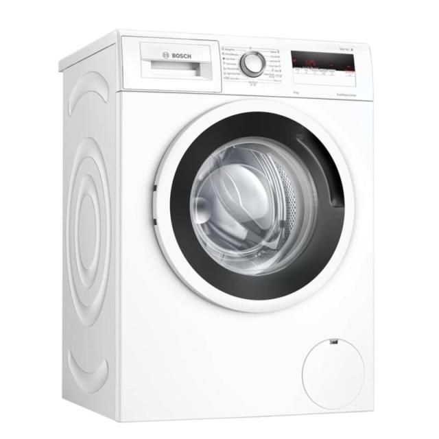 Пералня Bosch WAN24164BY SER4 Washing machine 8kg, 1200 rpm, 55/76dB, white-black grey door