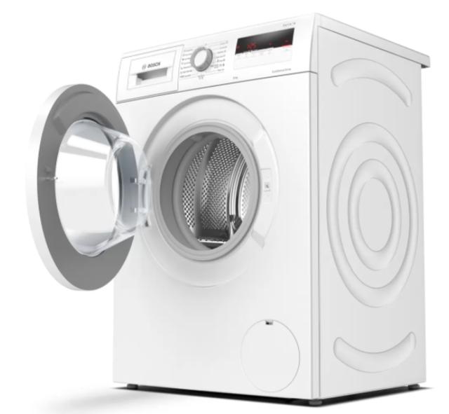 Пералня Bosch WAN24164BY SER4 Washing machine 8kg, 1200 rpm, 55/76dB, white-black grey door