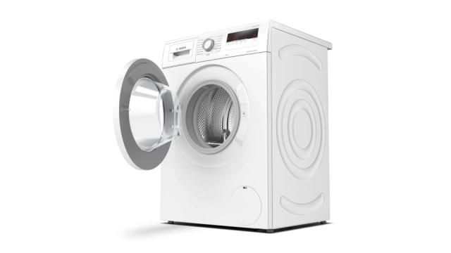 Пералня Bosch WAN28162BY SER4 Washing machine 7kg, 1400 rpm, 52/75dB, white-black grey door, NightWash, Prewash, Temp.Select
