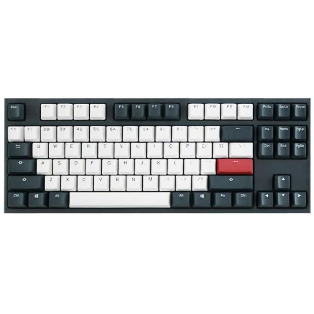 Геймърскa механична клавиатура Ducky One 2 Tuxedo TKL, Cherry MX Silver