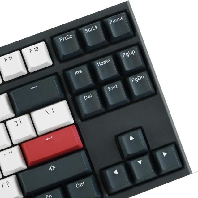 Геймърскa механична клавиатура Ducky One 2 Tuxedo TKL, Cherry MX Silent Red