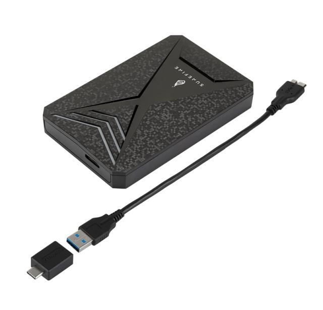 Твърд диск Verbatim SureFire 2.5" Gaming Bunker HDD USB 3.2 Gen 1 2TB Black