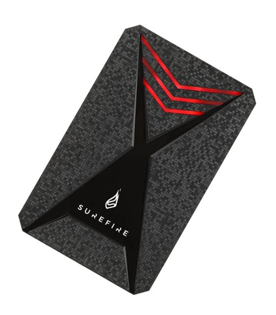 Твърд диск Verbatim SureFire 2.5" Gaming Bunker SSD USB 3.2 Gen 1 1TB Black