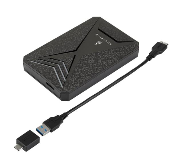 Твърд диск Verbatim SureFire 2.5" Gaming Bunker SSD USB 3.2 Gen 1 1TB Black