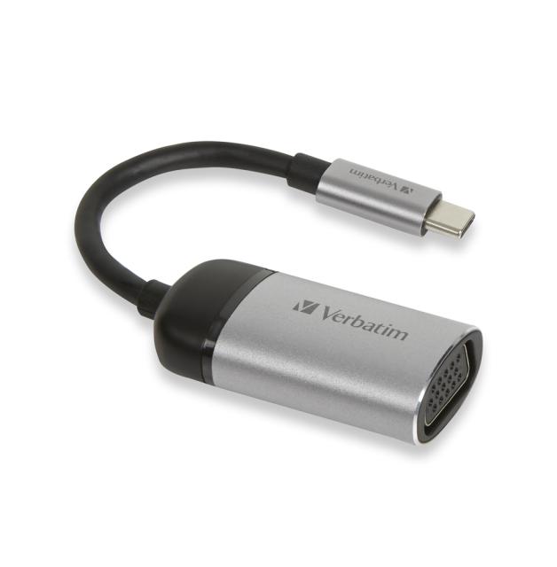 Адаптер Verbatim USB-C to VGA Adapter - USB 3.1 Gen 1/VGA 10cm Cable