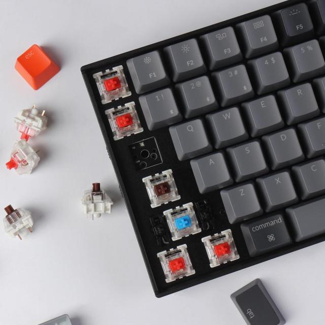 Геймърска Механична клавиатура Keychron K4 Hot-Swappable Full-Size Gateron Blue Switch White LED Gateron Blue Switch ABS