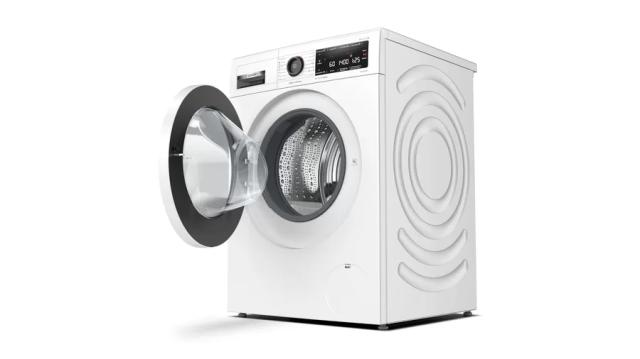 Пералня Bosch WAV28M20BY SER8, Washing machine 9kg, 1400rpm, A, 49/70 dB(A), 4D Wash, AntiStain 4, AquaSecure, Interior light, waveDrum 65 l, white-black grey door