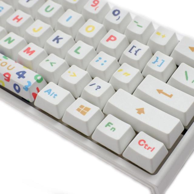 Геймърска механична клавиатура Ducky x SOU SOU One 2 Mini White RGB, Cherry MX Silent Red
