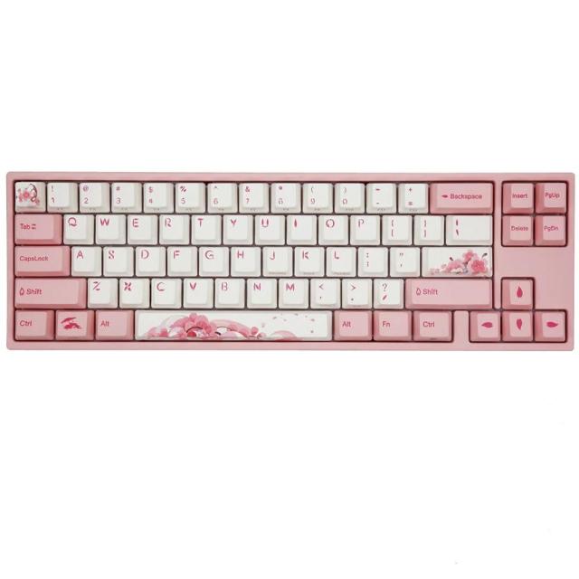 Геймърскa механична клавиатура Ducky x Varmilo Miya Sakura V2, Cherry MX Silent Red, Розов