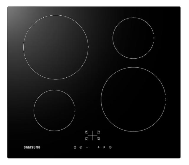 Керамичен плот Samsung NZ64F3NM1AB/UR, Induction Cooktop, 7.2 kw, touch control, 9 cooking levels+booster, LED, auto shut off, auto pan detection